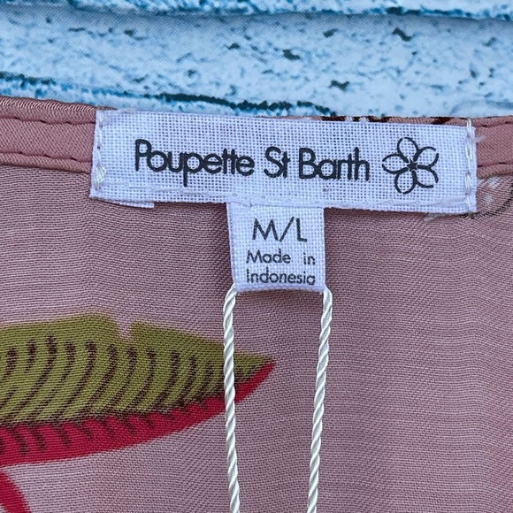 poupette st barth long kaftan amaya pink leo forest size M/L - Picture 9 of 16